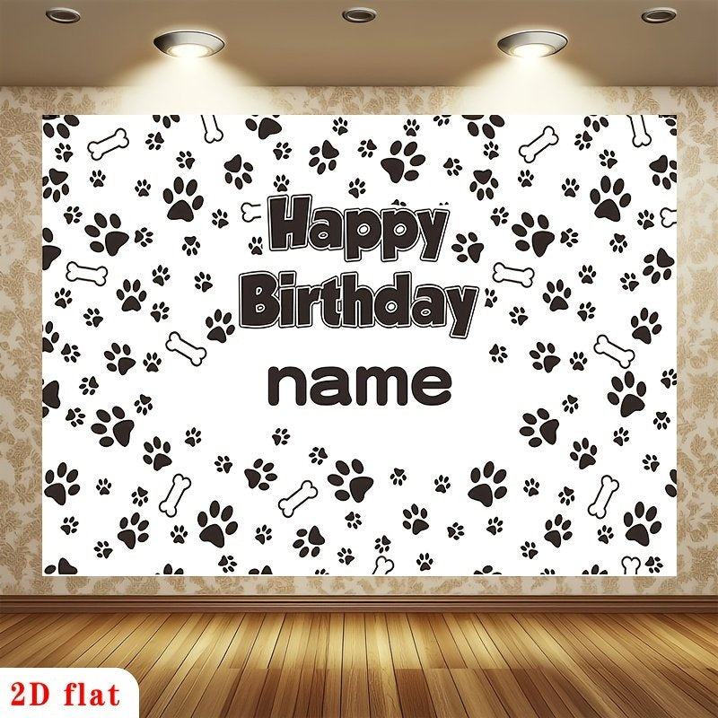 Photo Prop Dog Birthday Backdrop