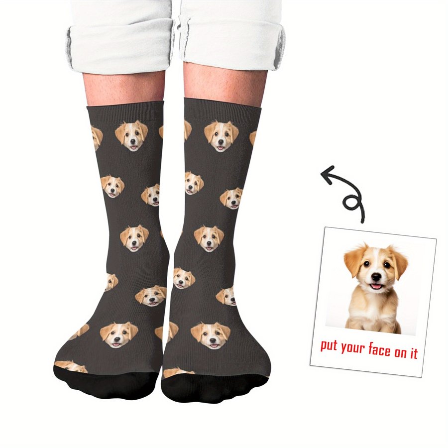 Custom Photo Custom Dog Socks Blank