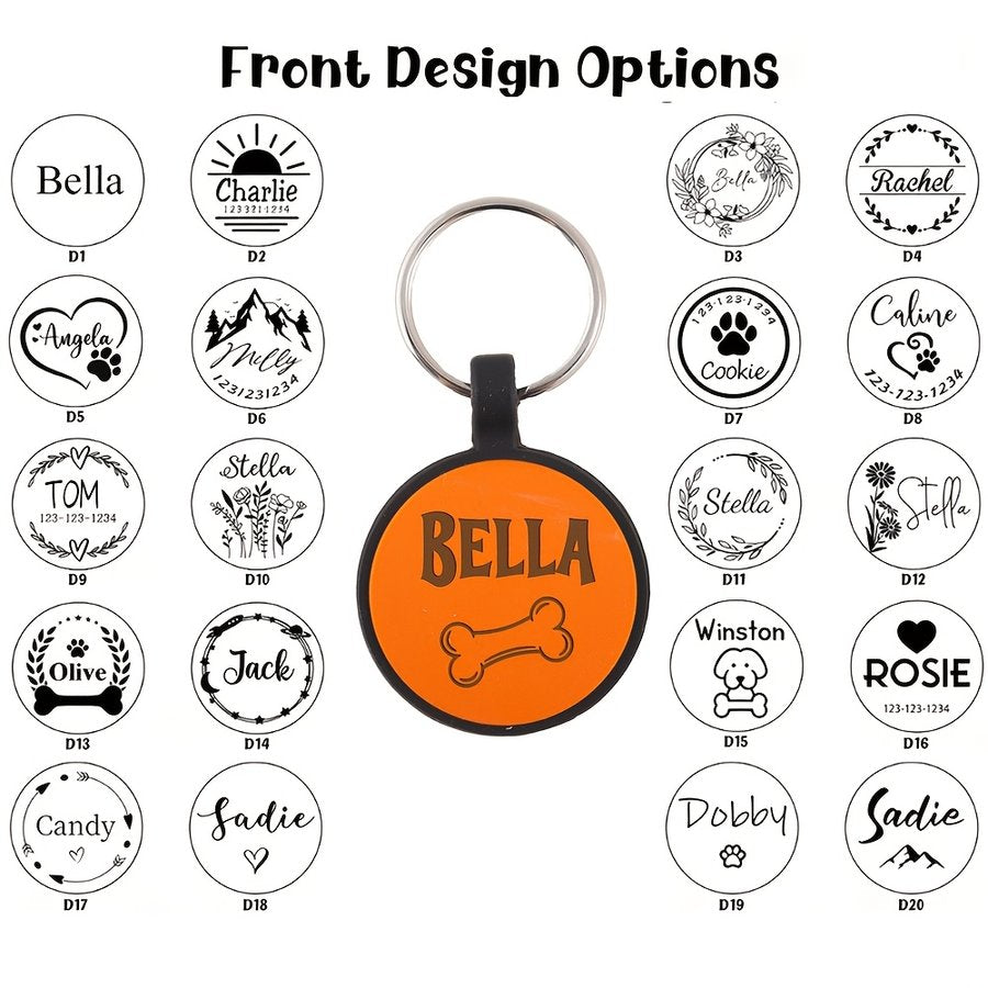Custom Photo Silent Silicone Pet Tag