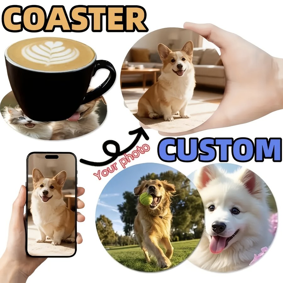Custom Name Pet Portrait Coaster Blank