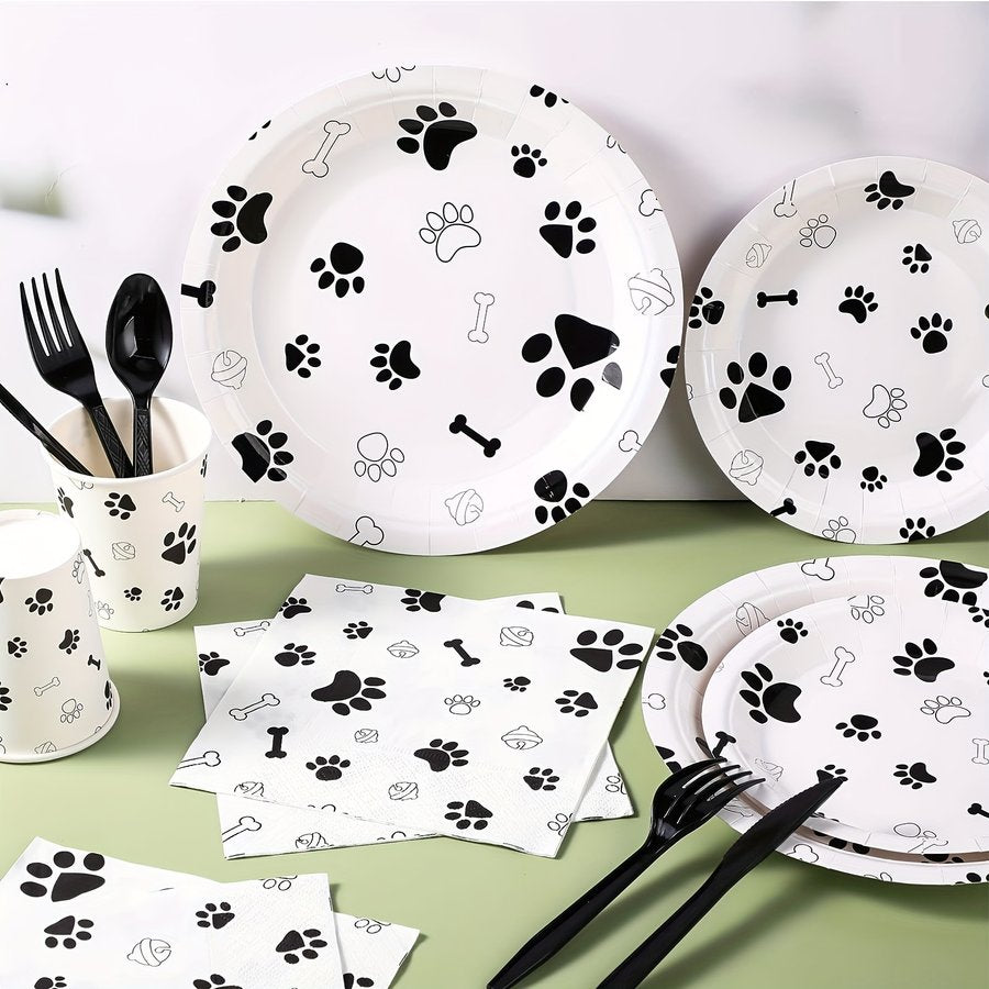 Gotcha Day Dog Party Plates Cups