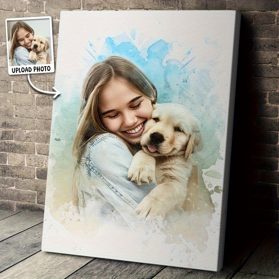 Gift-ready Pet Portrait Pillow Cover Blank