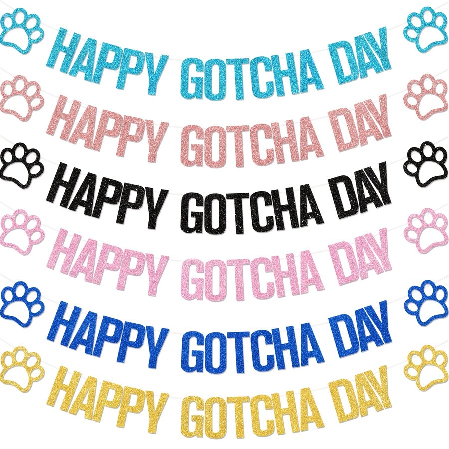 Gotcha Day Dog Birthday Banner