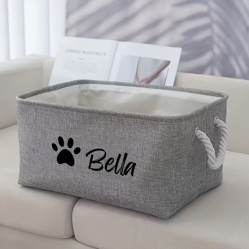 Small Dog Modern Dog Toy Storage Basket