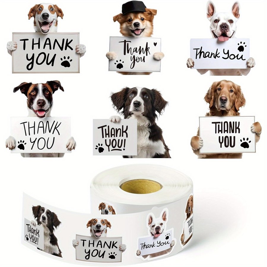 First Birthday Dog Party Thank You Card