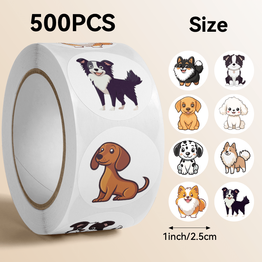 Gotcha Day Dog Party Favor Stickers