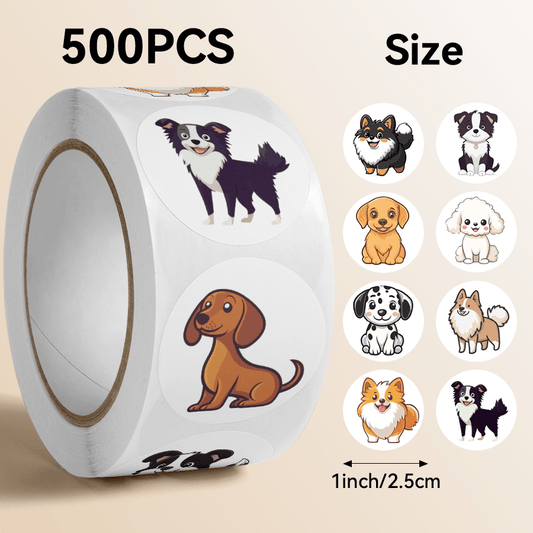 Gotcha Day Dog Party Favor Stickers
