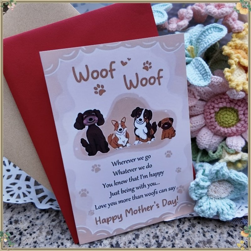 Custom Photo Dog Mom Gift Card Holder