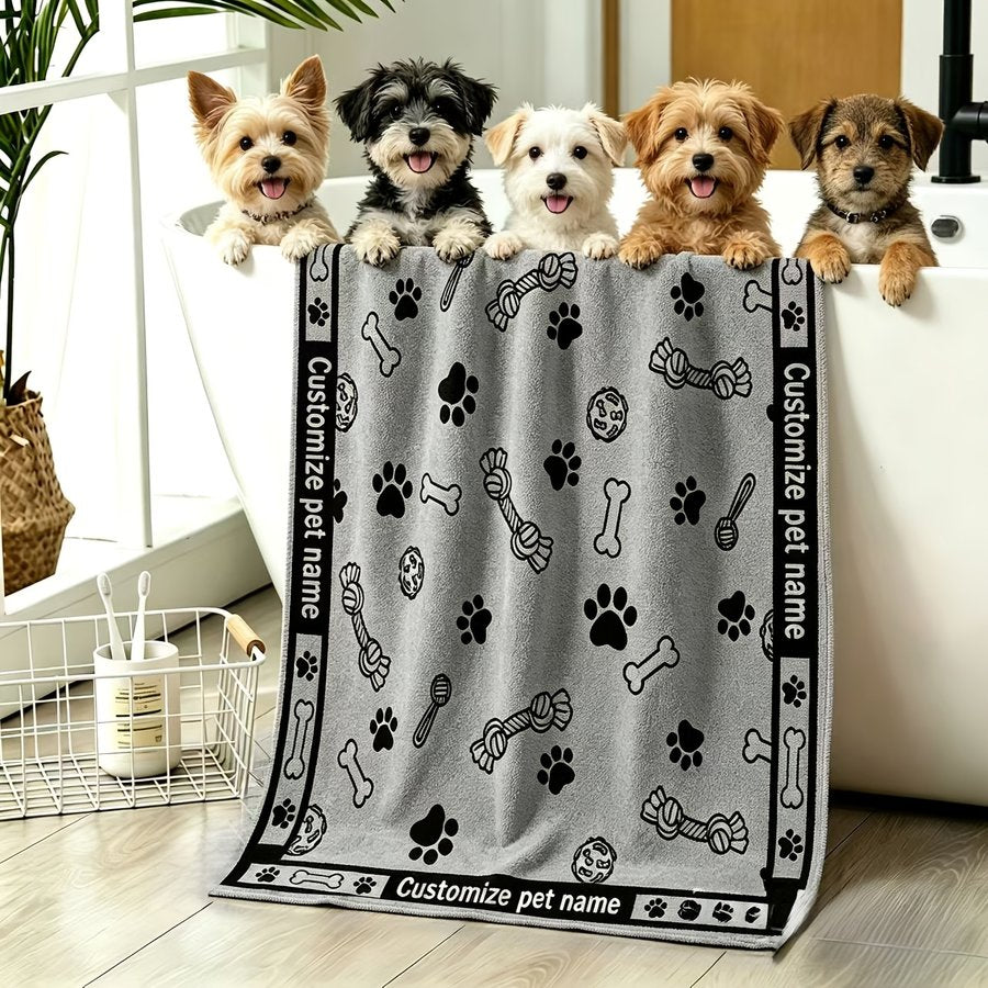 Small Dog Lightweight Microfiber Dog Paw Towel