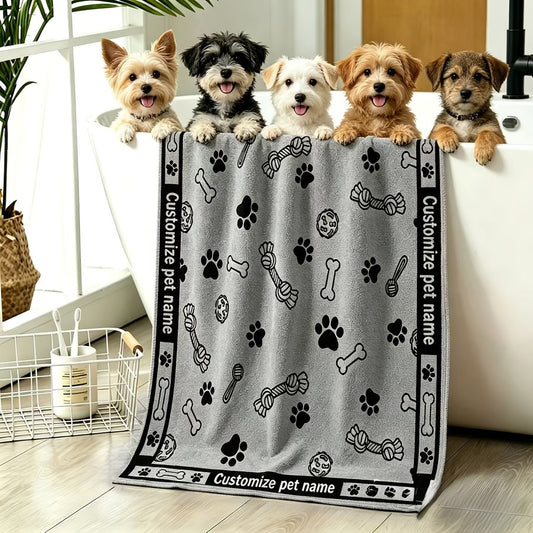 Small Dog Lightweight Microfiber Dog Paw Towel