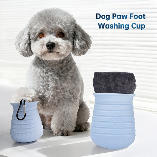 Entryway Quick Dry Paw Cleaner With Towel Set