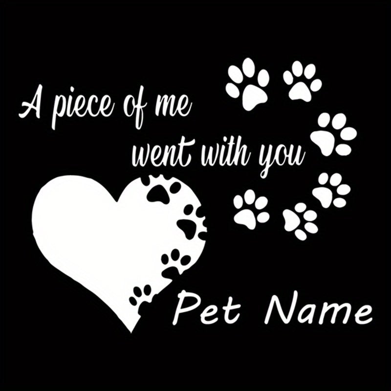 Custom Photo Pet Car Decal Blank