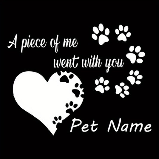 Custom Photo Pet Car Decal Blank