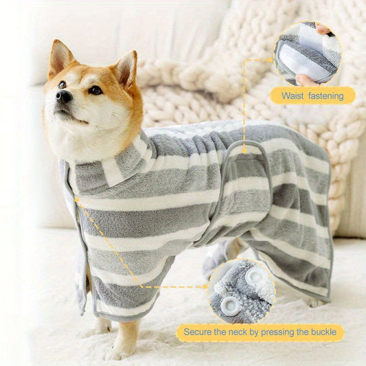 Small Dog Lightweight Absorbent Dog Bathrobe