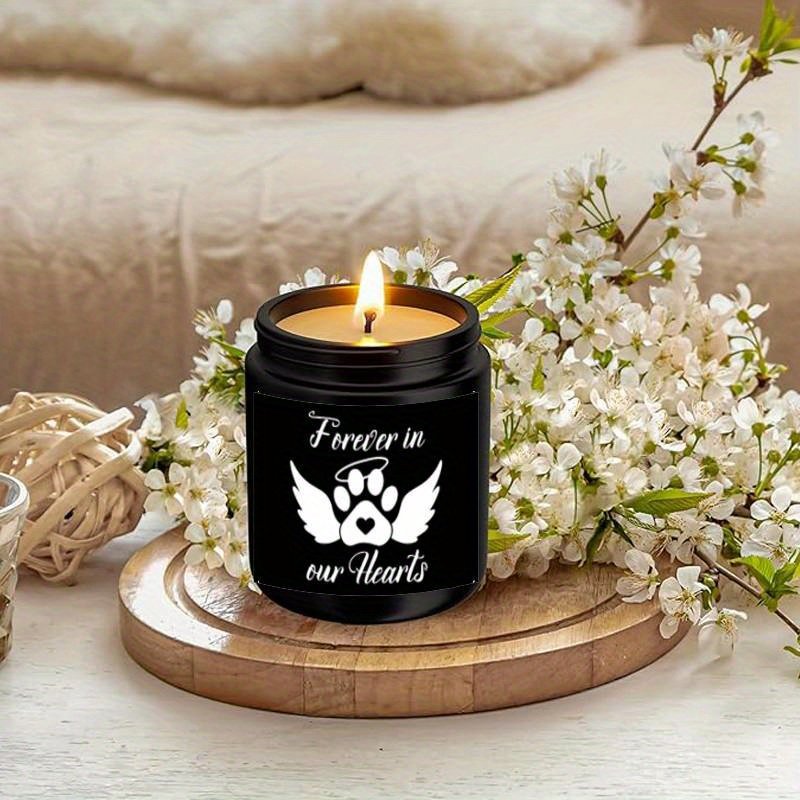 Custom Photo Pet Memorial Candle Label