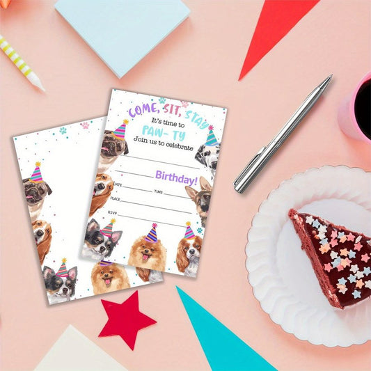 Custom Photo Dog Birthday Invitation Template