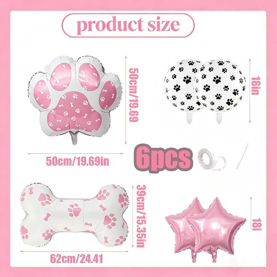 Photo Prop Paw Print Balloons