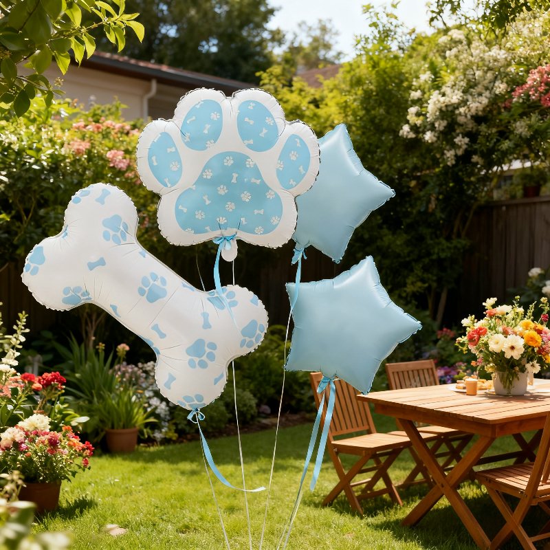 Gotcha Day Paw Print Balloons