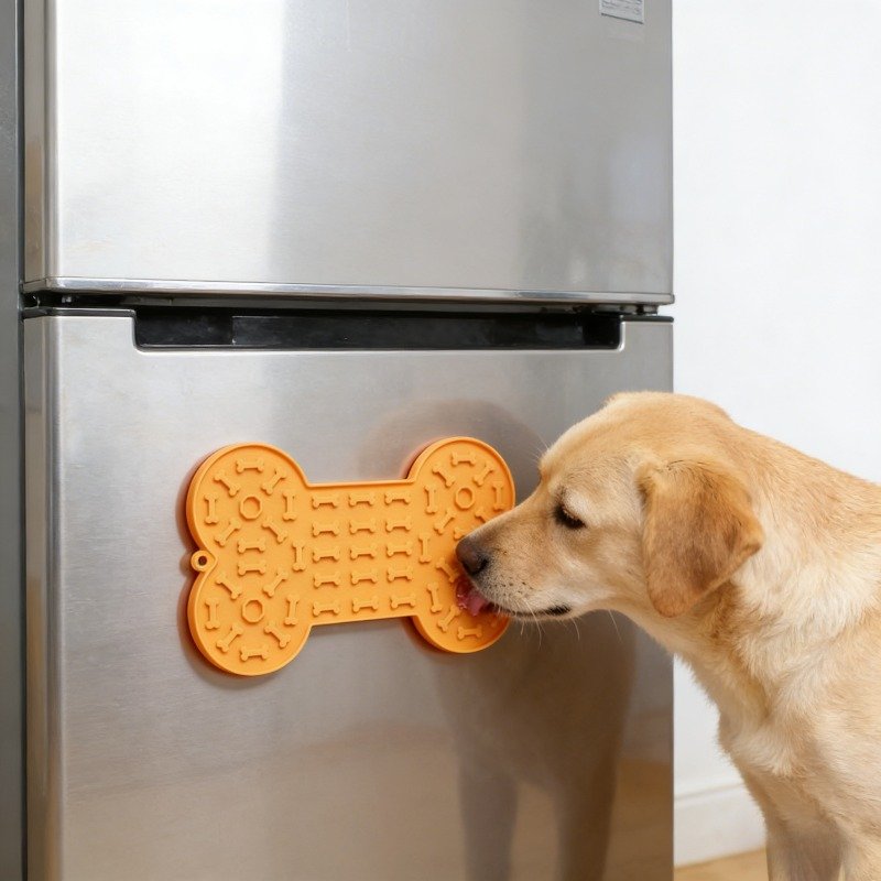 Washable Bone Shaped Lick Mat