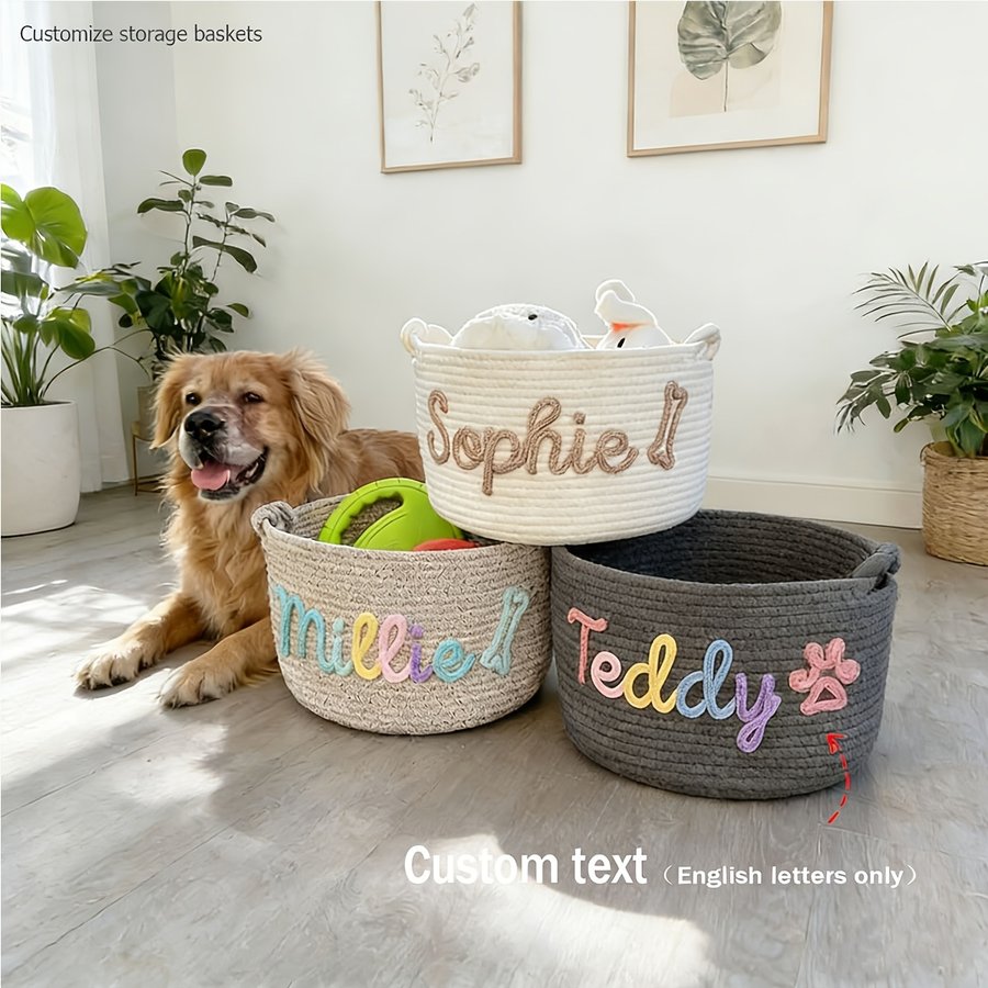Gift-ready Dog Toy Basket Label