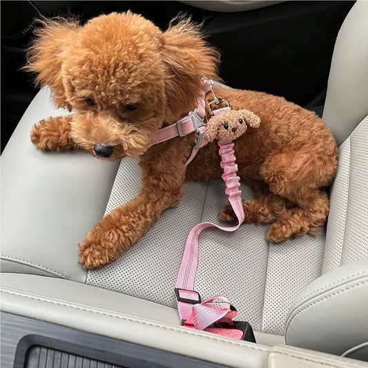 Small Dog Compact Dog Seat Belt Tether