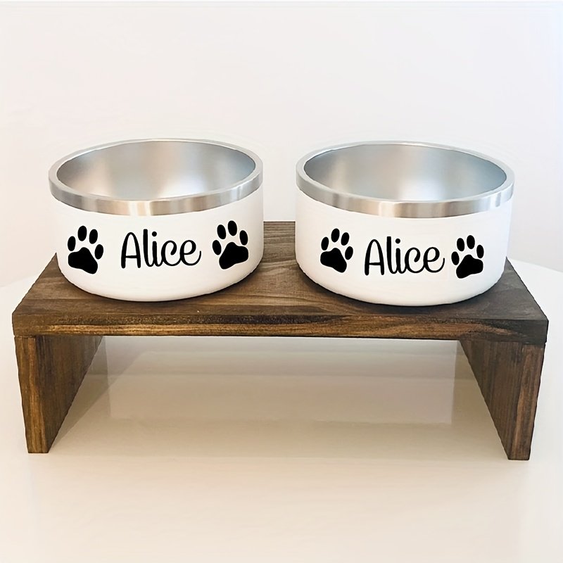 Custom Name Custom Dog Bowl Decal Blank