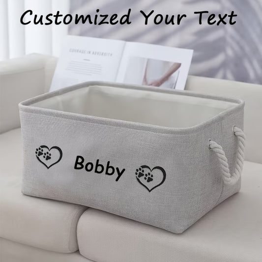 Washable Modern Dog Toy Storage Basket