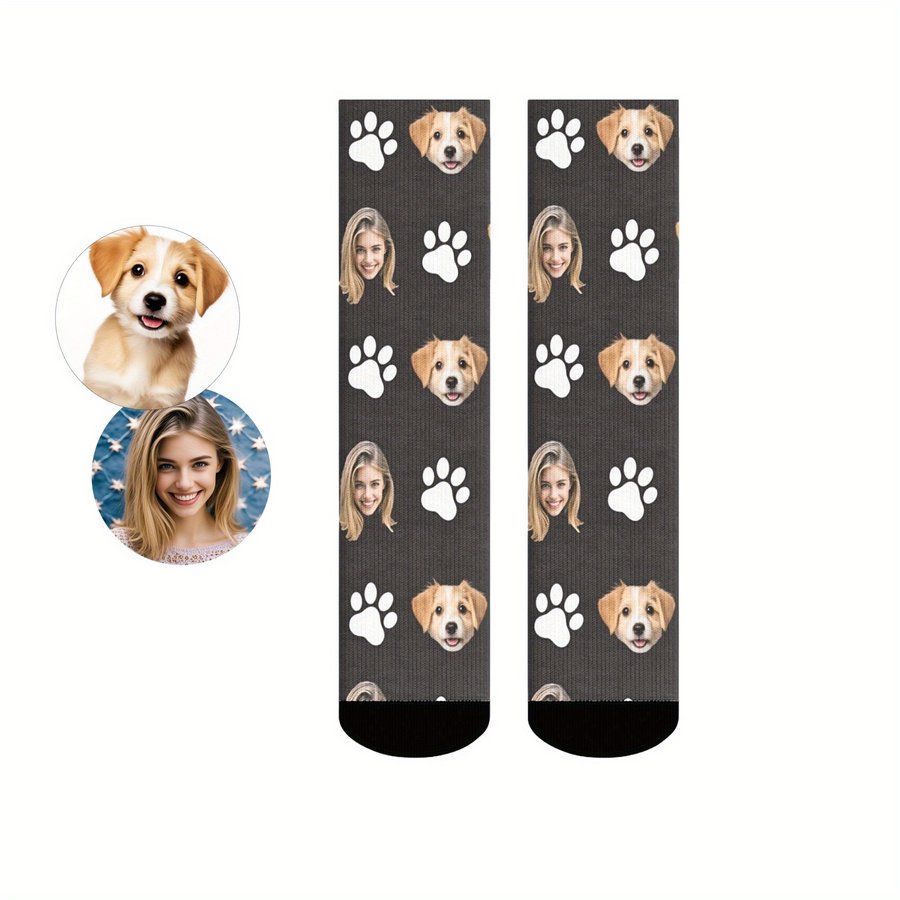 Gift-ready Custom Dog Socks Blank