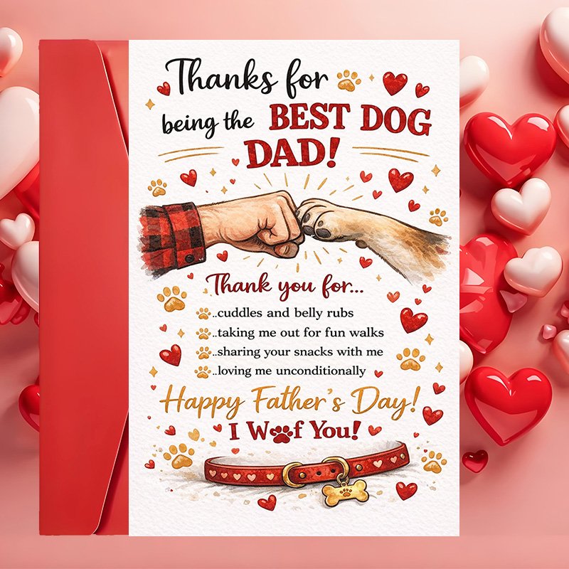 Gotcha Day Dog Party Thank You Card