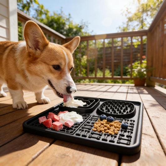 Foldable Travel Freezer Silicone Lick Mat