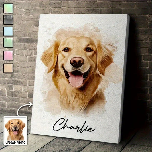 Custom Photo Pet Portrait Pin Blank