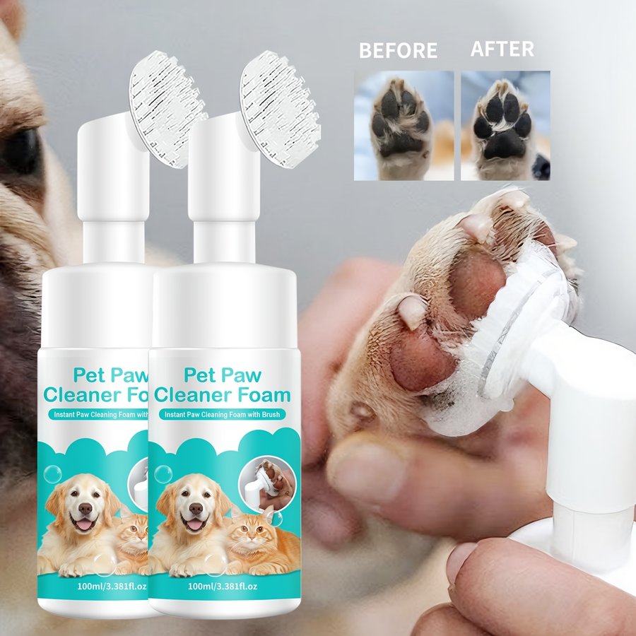 Car Portable Foam Pump Paw Brush