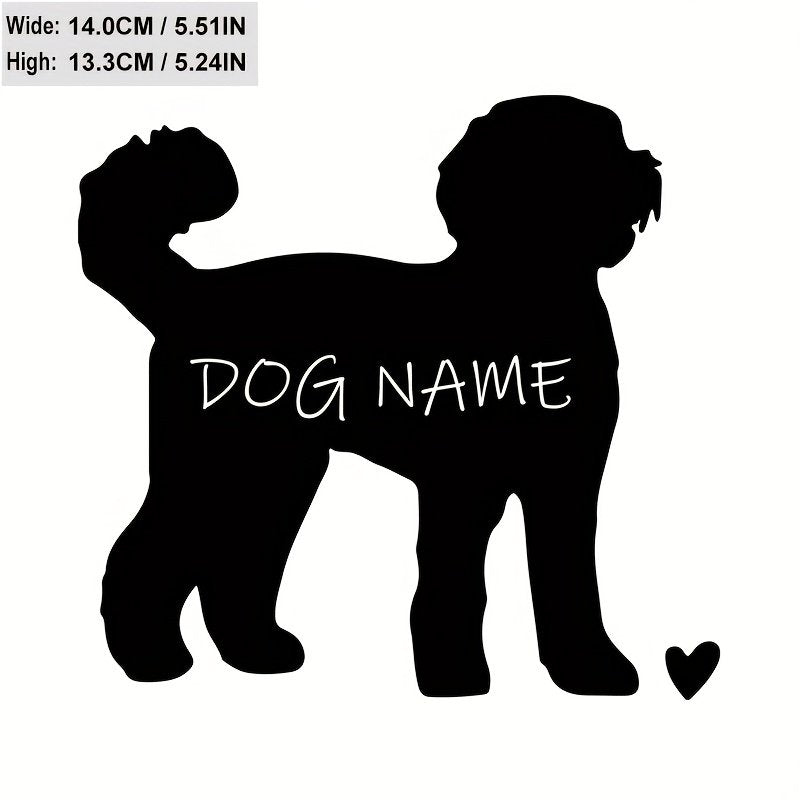 Custom Name Pet Car Decal Blank