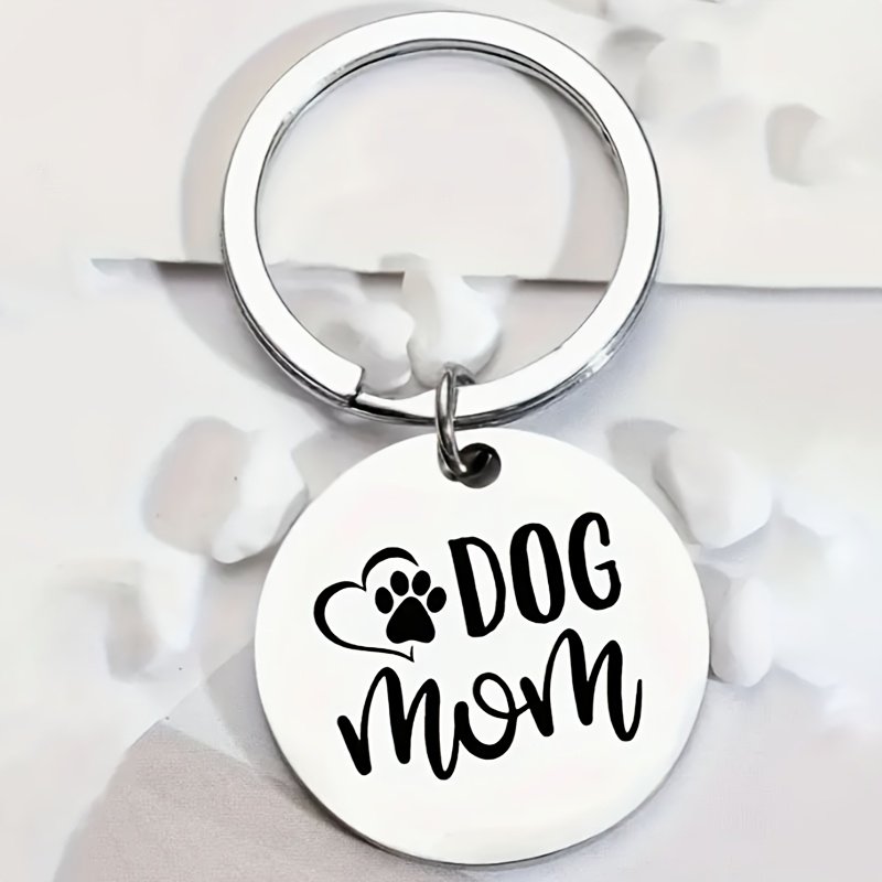 Custom Photo Dog Mom Keychain Blank