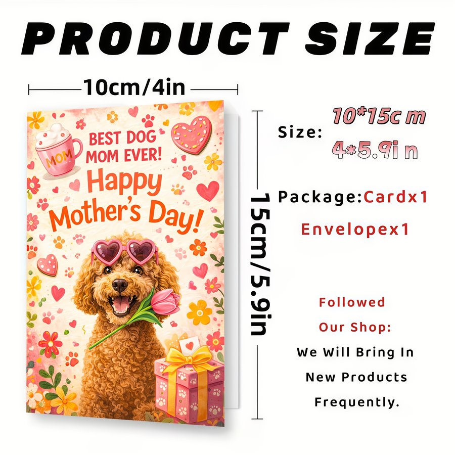 Gift-ready Dog Mom Gift Card Holder