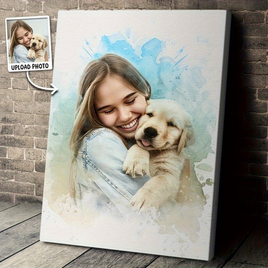 Gift-ready Pet Portrait Pillow Cover Blank
