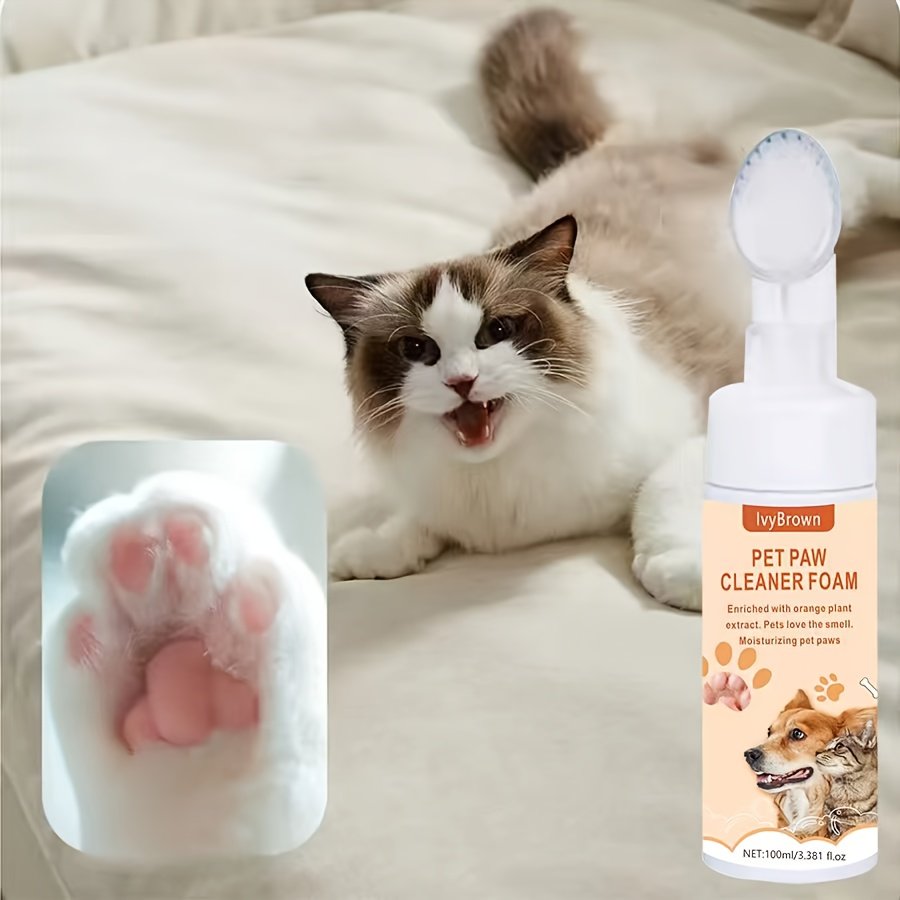Small Dog Lightweight Foam Pump Paw Brush