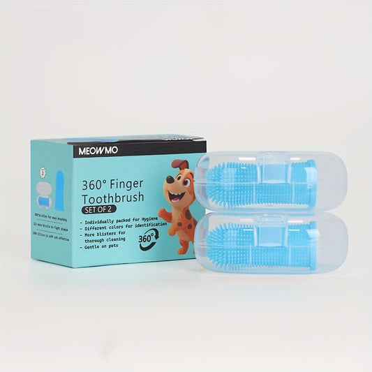 Small Dog Lightweight Finger Toothbrush Set