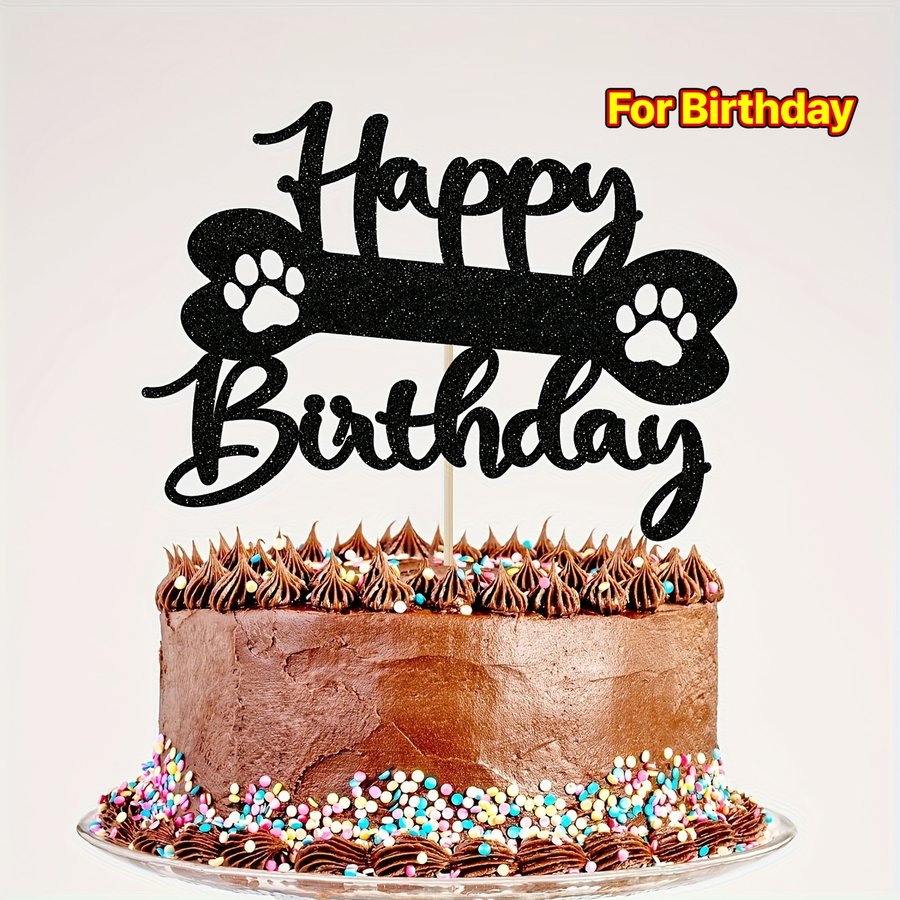 Gotcha Day Dog Birthday Cake Topper