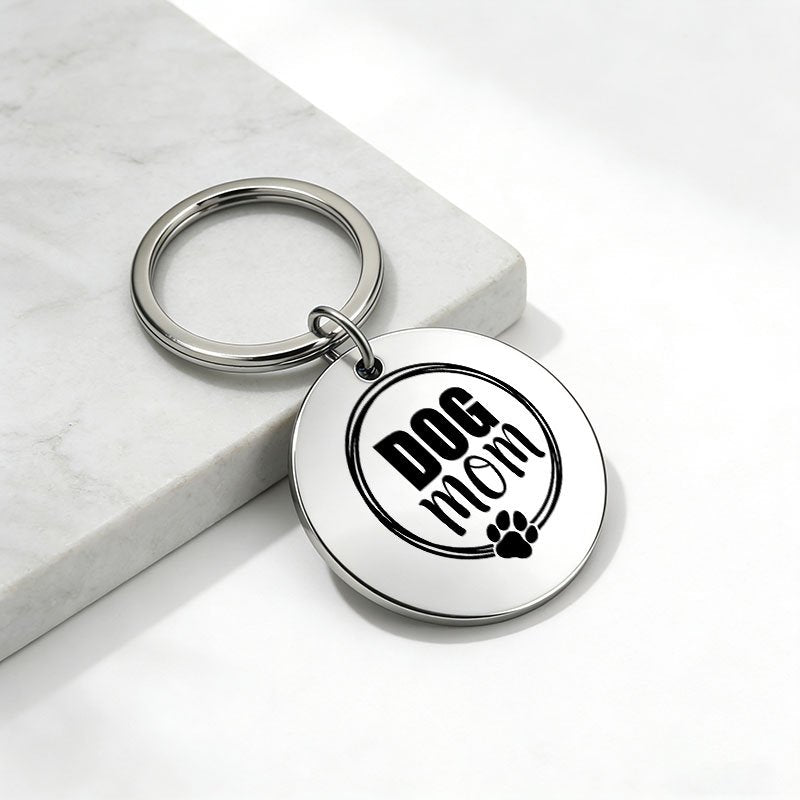 Gift-ready Dog Mom Keychain Blank