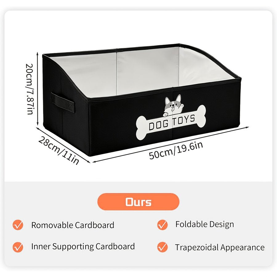 Foldable Travel Modern Dog Toy Storage Basket
