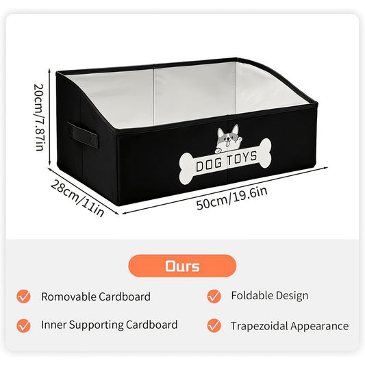 Foldable Travel Modern Dog Toy Storage Basket
