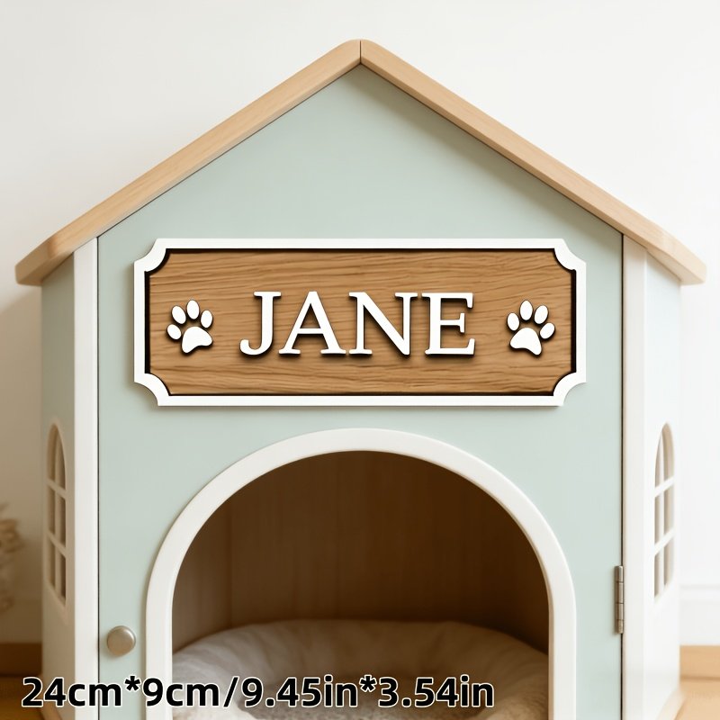 Custom Name Pet Photo Acrylic Plaque