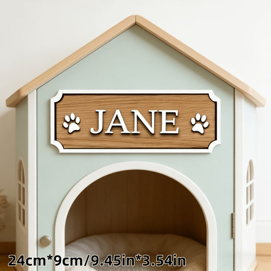 Custom Name Pet Photo Acrylic Plaque