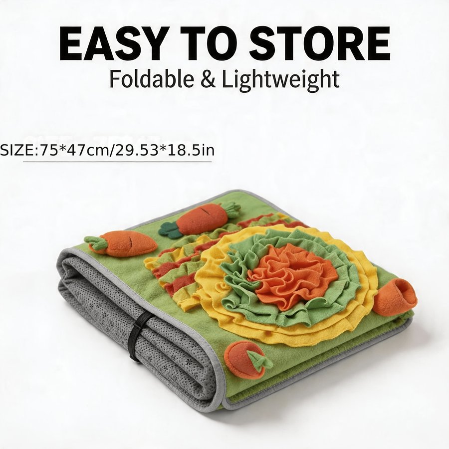 Washable Carrot Patch Snuffle Mat