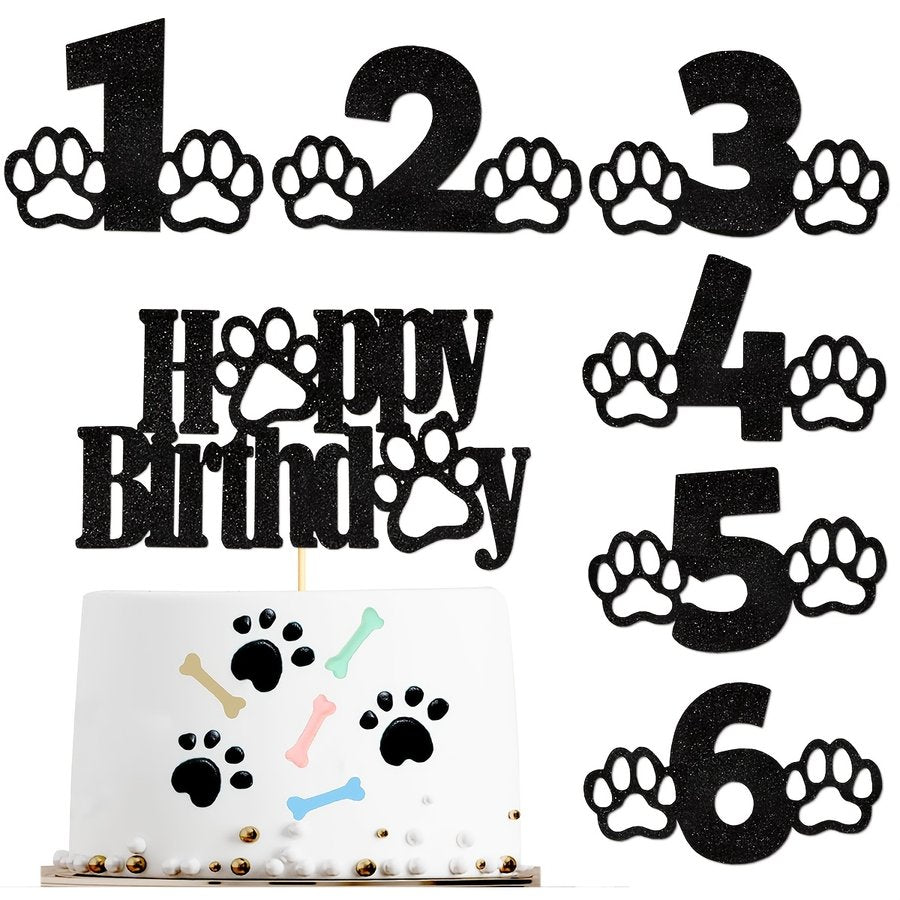 Photo Prop Dog Birthday Cake Topper