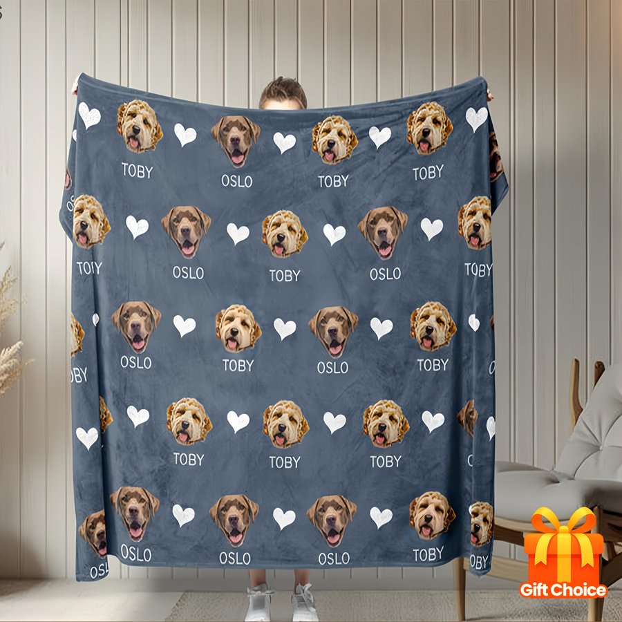 Custom Name Blank Photo Blanket