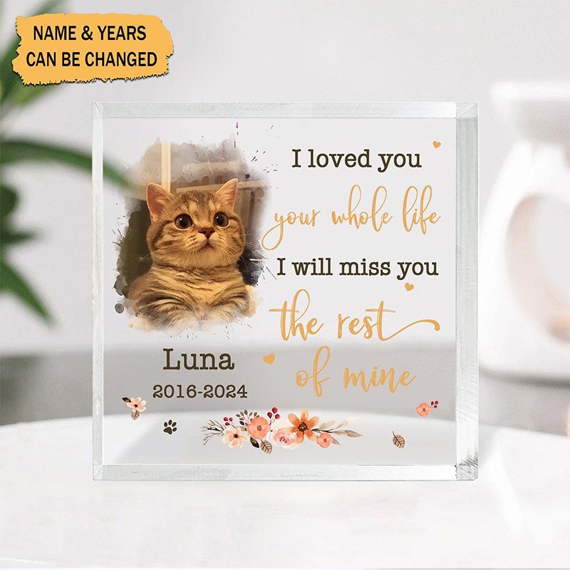 Gift-ready Pet Photo Acrylic Plaque